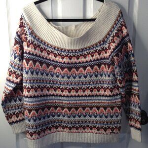 Abercrombie Fitch "XL" Wide Crew Neck, Boxy Knit, Y2K, Retro, Fairycore Sweater